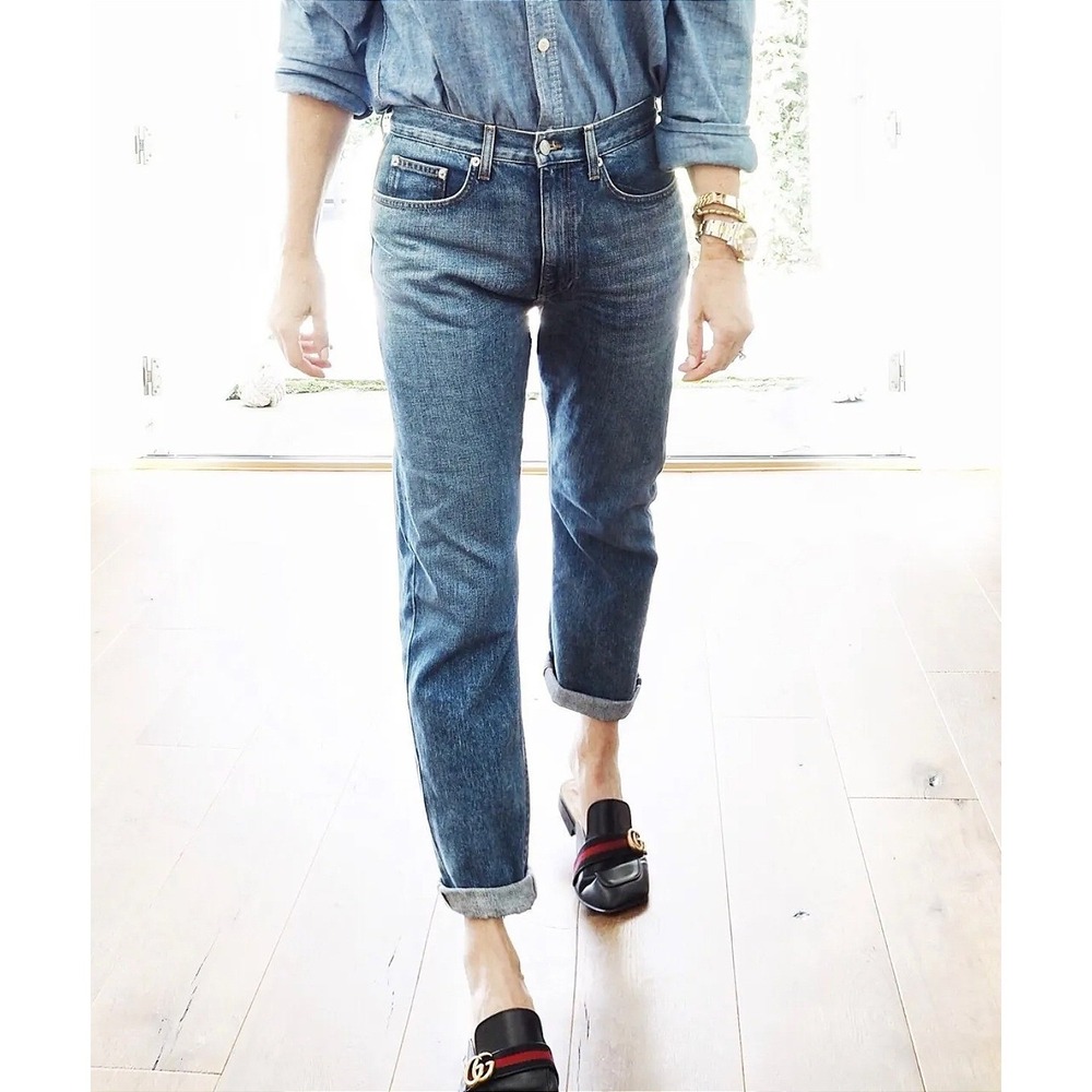 Brock Collection Wright Jeans Womens‎ 4 Japanese Selvedge Denim Straight Leg USA